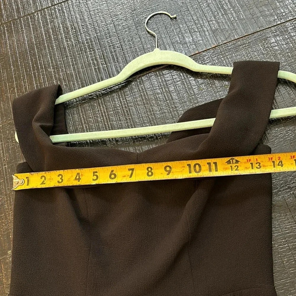 Show Me Your Mumu The Upton Off Shoulder Maxi Black Dress w/ side Slit size S - Picture 13 of 15